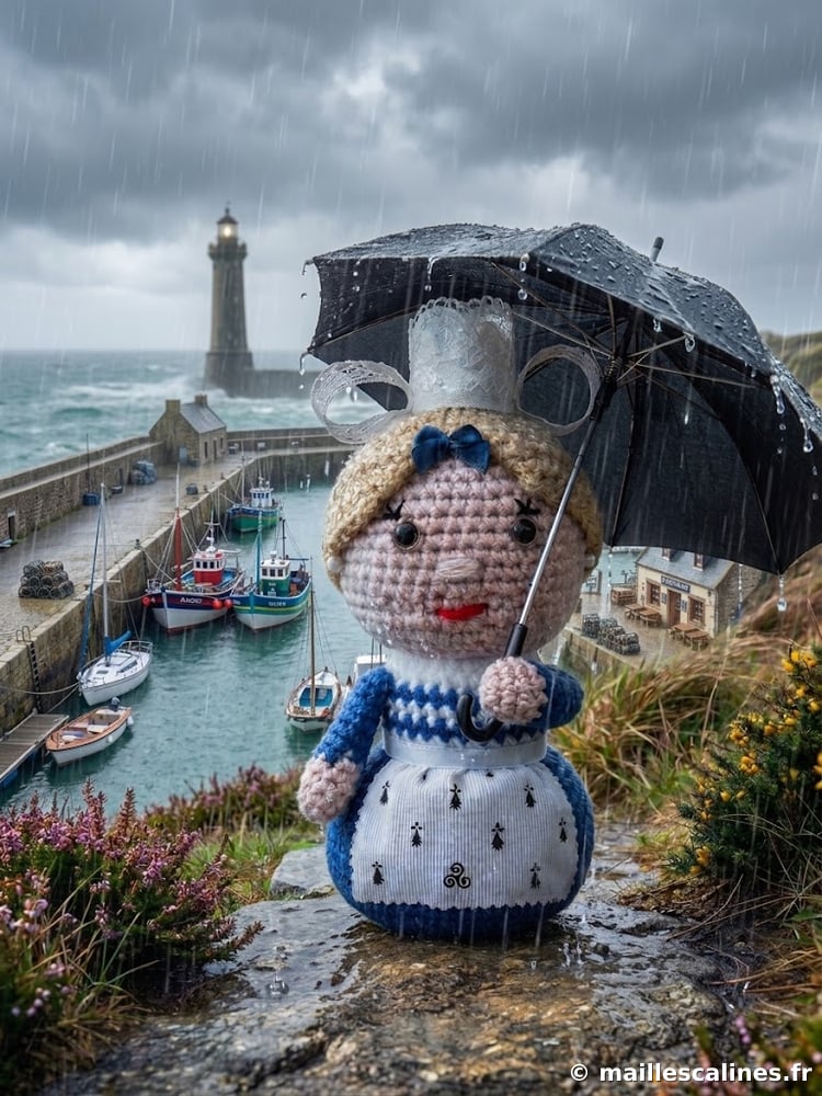 Je renonce au marché de Saint-Goustan en raison de la pluie bretonne.
